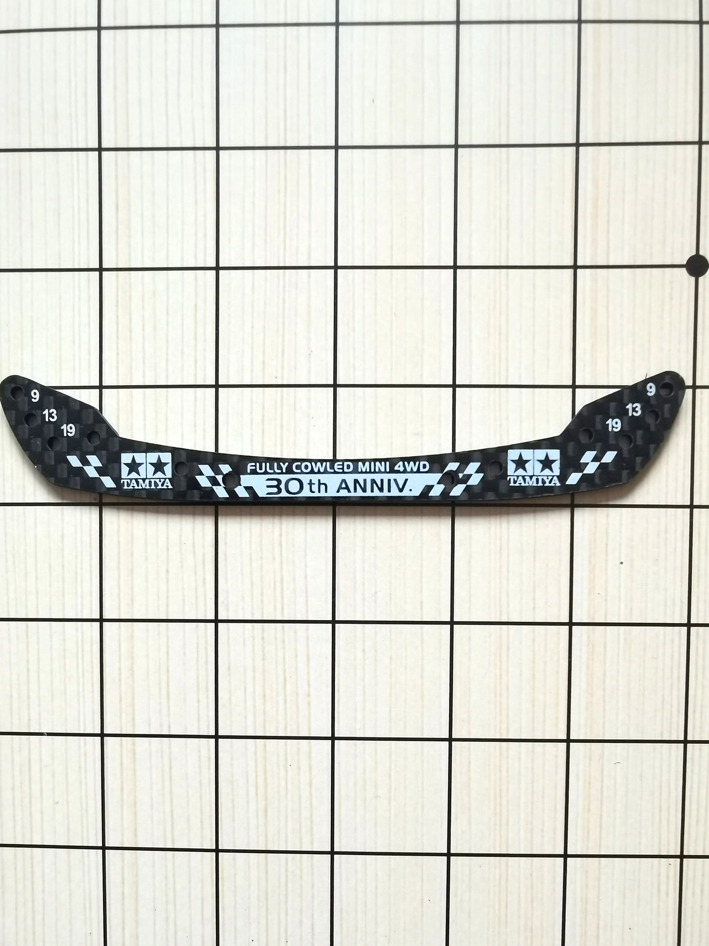 Tamiya Mini 4WD Car 1.5mm Carbon Fiber Stays Front Rear BrakeHomemade Parts