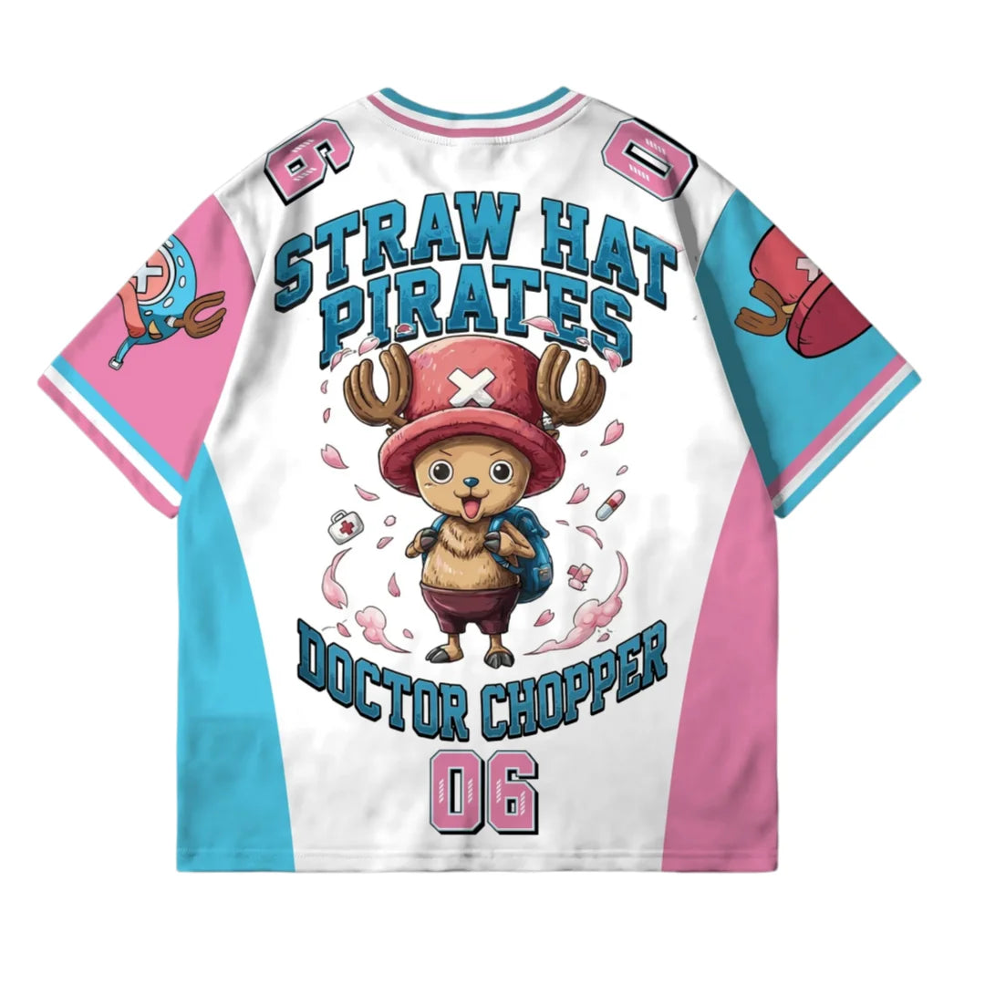 Bandai One Piece Tony Tony Chopper 06 Soccer Jersey 3D Quick Dry T-Shirt For Men Women Kids Sports Anime Tee Streetwear