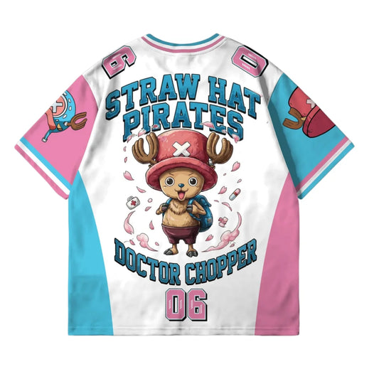 Bandai One Piece Tony Tony Chopper 06 Soccer Jersey 3D Quick Dry T-Shirt For Men Women Kids Sports Anime Tee Streetwear