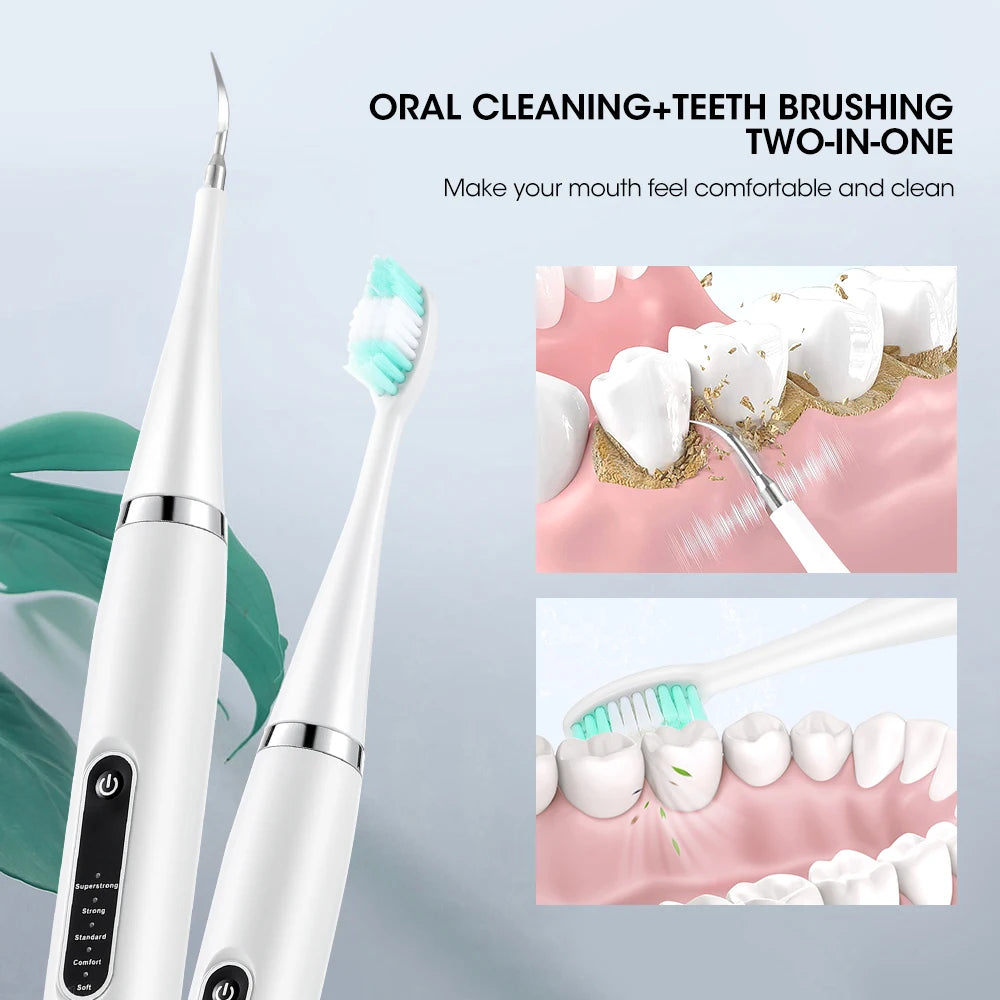 Electric Ultrasonic Dental Scaler 5 Modes Calculus Oral Tartar Remover Tooth Stain Cleaner Teeth Whitening Oral Care
