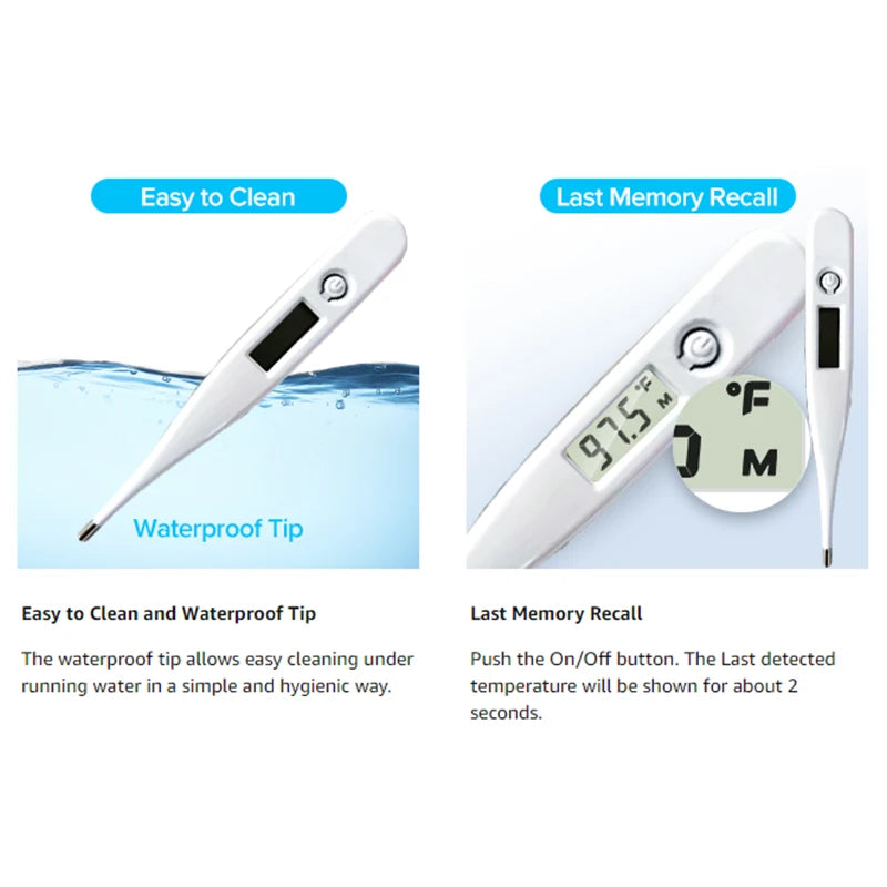 Household Thermometer Baby Adult Medical Ear Thermometer Digital Thermometer Fever Thermometer Pulse Oximeter Finger Medical