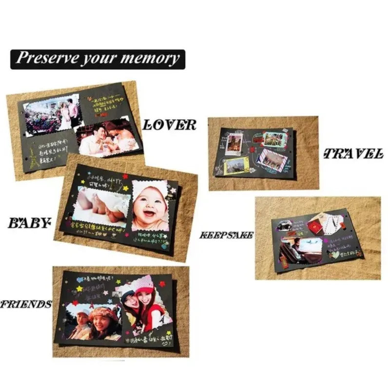 DIY Craft Album Scrapbooking Paper Picture Album for Wedding Anniversary Gifts Photo Albums Scrapbook