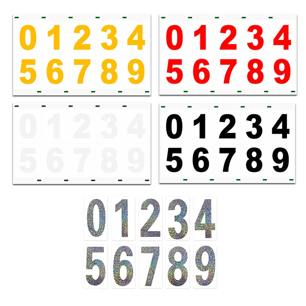 Waterproof Number Sticker Heat Resistant Self Adhesive Nanofilm Mailbox House Address Decals Sticker For Home Farmhouse Decor