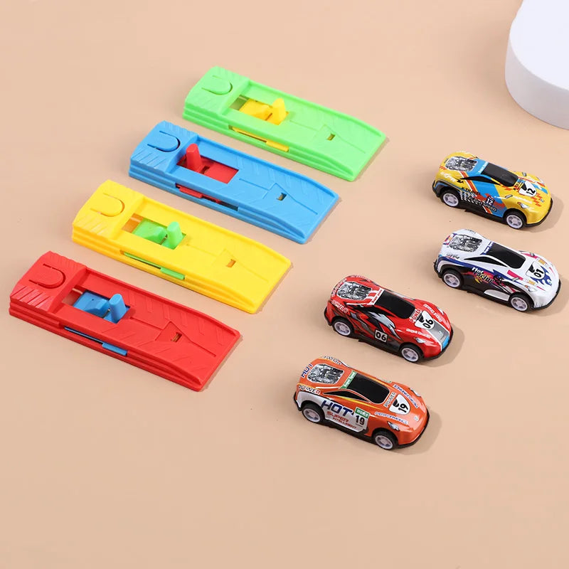 5-20Pcs Alloy Shooting Flying Racing Car Toys for Kids Boy Birthday Party Favors Goodie Pinata Fillers Baby Shower Guest Gifts