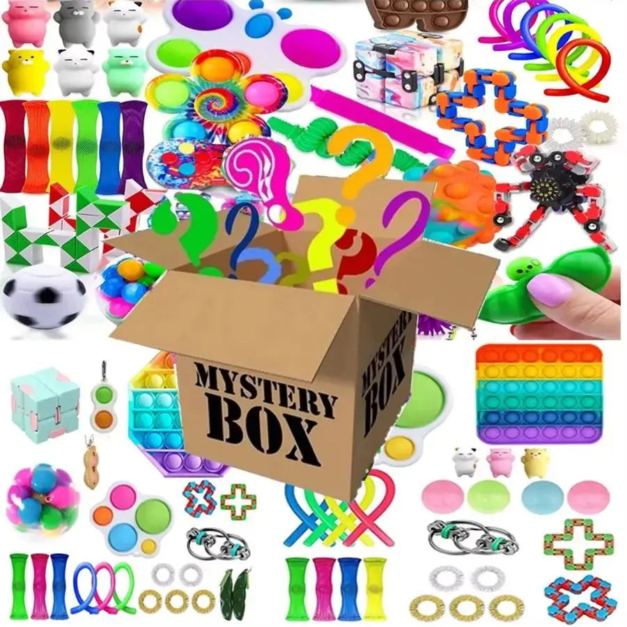 6-50pcs Random Fidget Toys Mystery Gifts Pack Surprise Box 300 Different Fidget Set Antistress Relief Toys for adult