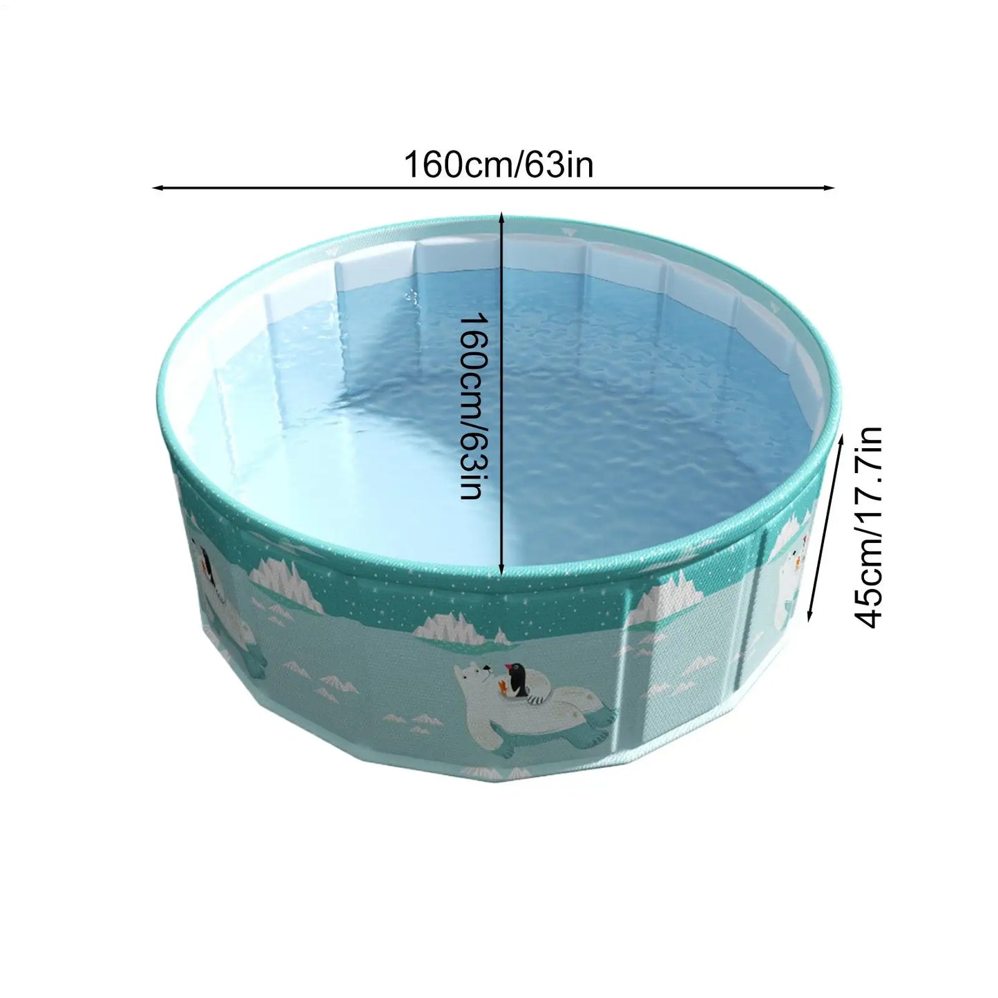 Non Inflatable Foldable Swimming Pool Foldable Frame Pool Summer Water Party Pool Pet Bathing Tub Fold Up Pool For Games Baby