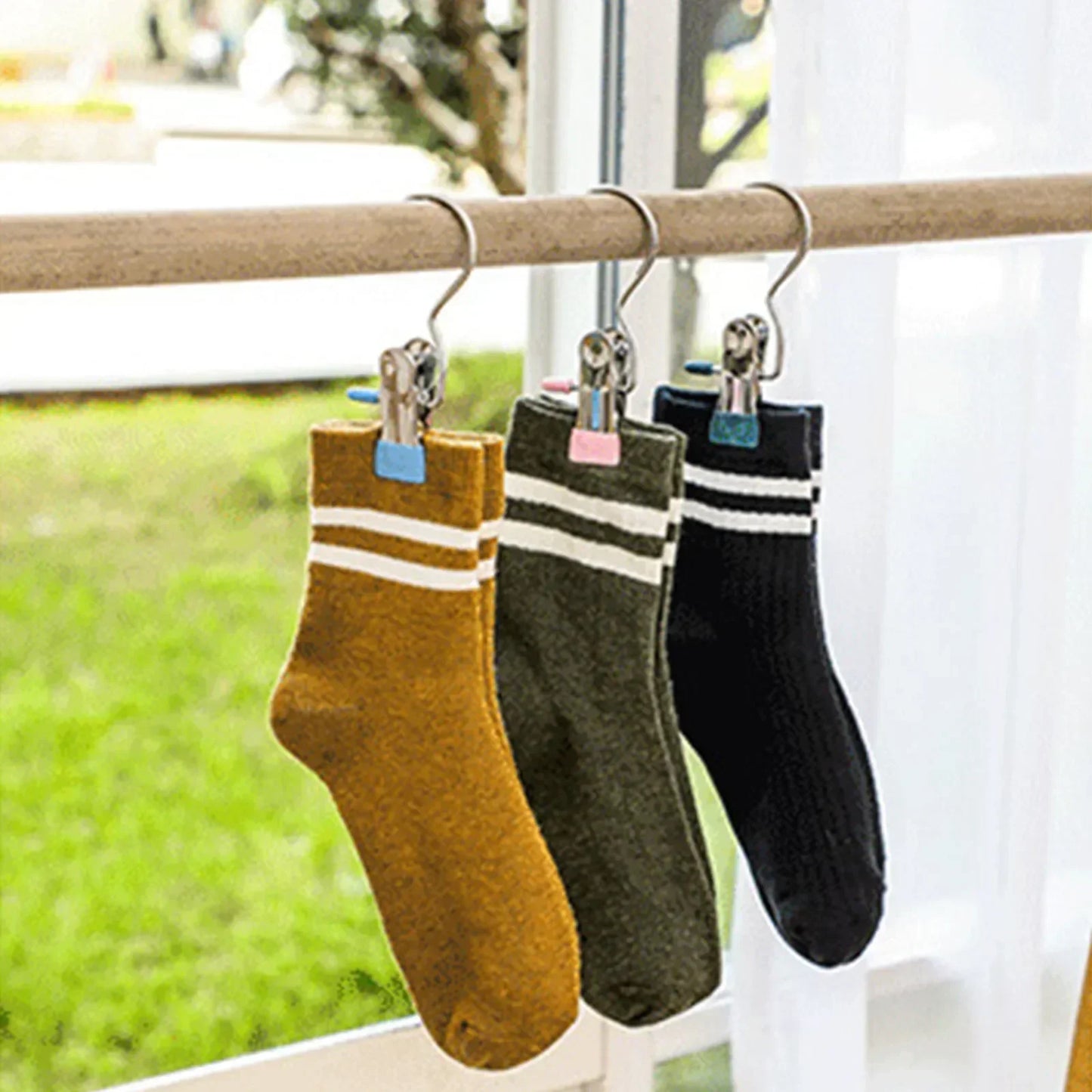 Stainless Steel Clothespins Room Organizer 5 - 30pcs Clothes Organizer Extendable Clothes Racks Home. Laundry Hook Clothing