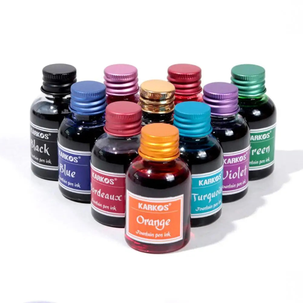 30MlL Pure Colorful Fountain Pen Ink Universal Refill Ink Stationery School Brand New Product Peace And Happiness