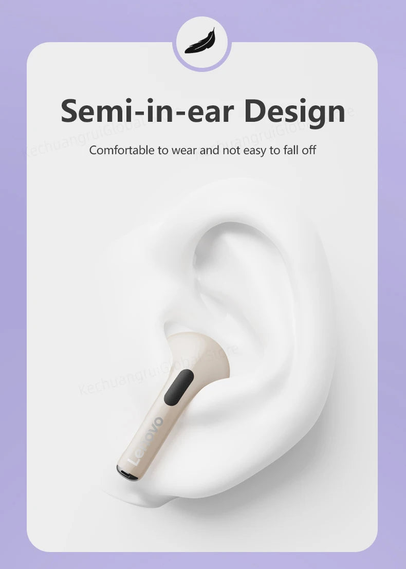 Lenovo LP40 II Earphones Original LP40 plus TWS Wireless Bluetooth 5.3 Headphones Sport Noise Reduction Touch Control Earbudss