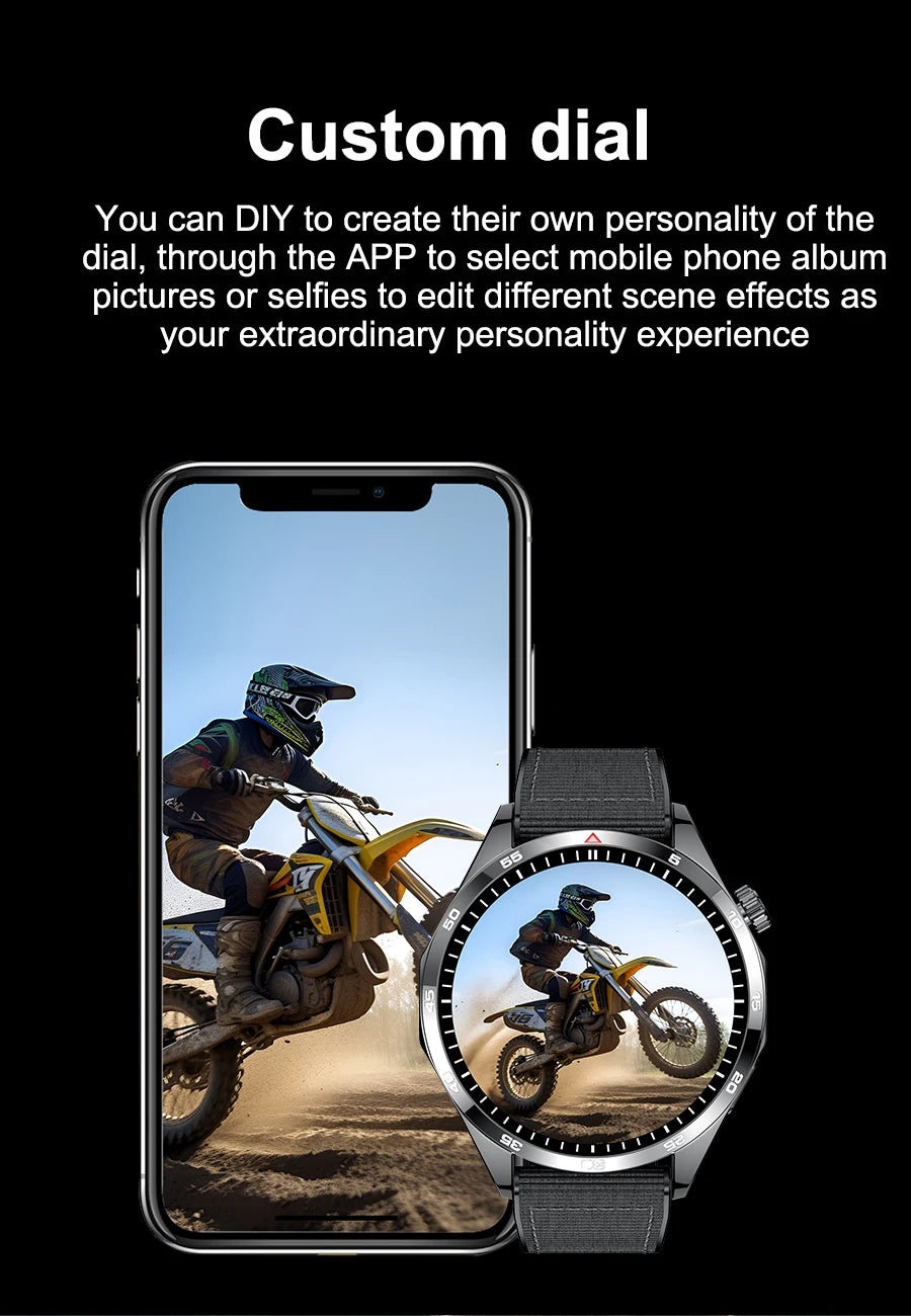 LEMFO Smart Watches For Men Women 1.5" 360*360 HD Screen 330mAh Battery Heart Rate Sleep Health Bluetooth Call  Watches For Man