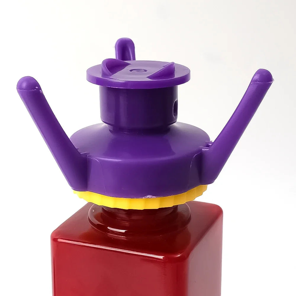 3Pcs/set Squeeze Bottle Cap Upside Down Tripod Bottle Caps No Waste Leak Prevention Cover Kitchen Bathroom Storage Rack Holder