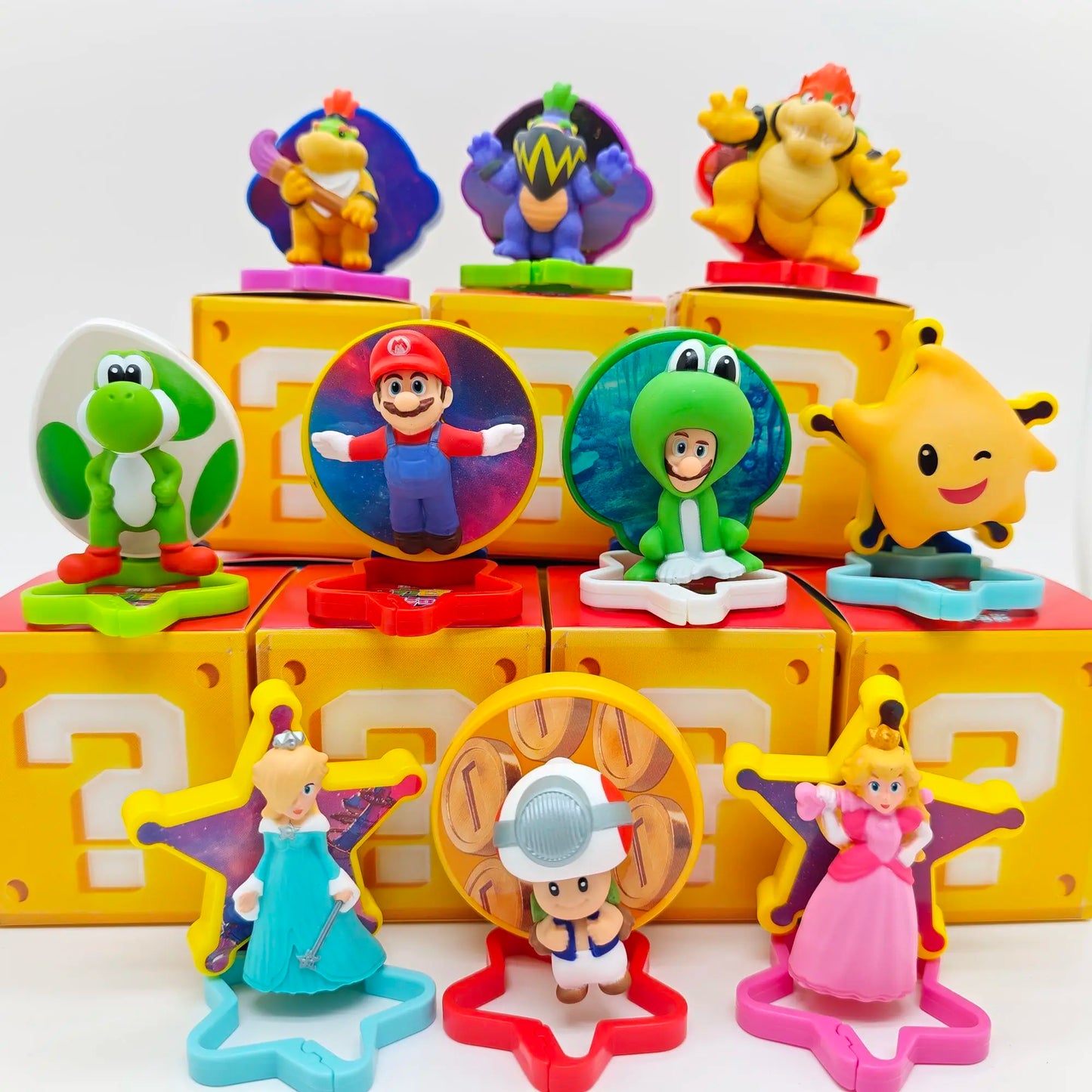 2026 Mcdonald'S Latest Style Happy Meal The Super Mario Bros Pendant Figure Yoshi Rosalina Statue Collection Model Doll Toy Gift