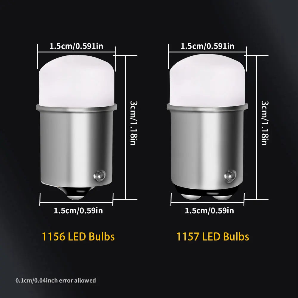 2pcs 1156 P21W P21 5W 1157 BA15S BAY15D 2Pcs 3014 Chips Super Bright 12V/24V LED Car Bulbs Brake Stop Parking Turn Signals Bulbs