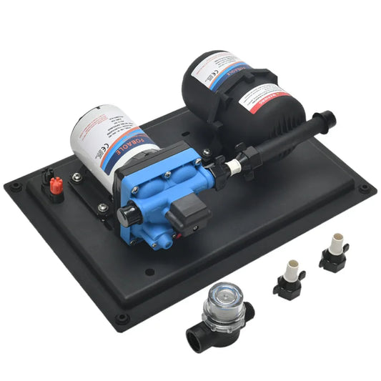 12V24V Boost High Flow Diaphragm Pump Set for Yacht and RV Integrated 15 Liter Stable Pressure Water Supply System Pressure Tank