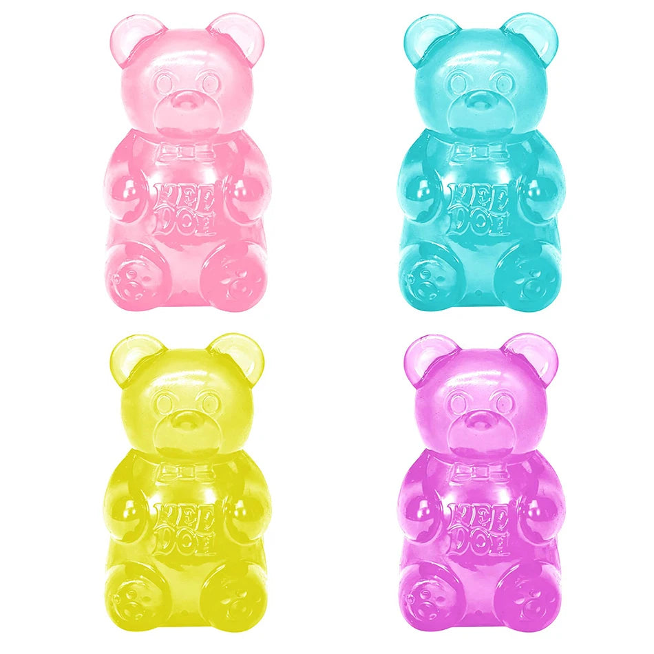 NeeDoh Gummy Bear Squishy Toy Soft Stress Relief Sensory Fidget Squeeze Toy for Kids & Adults Non-Toxic Anxiety Relief Desk Toy