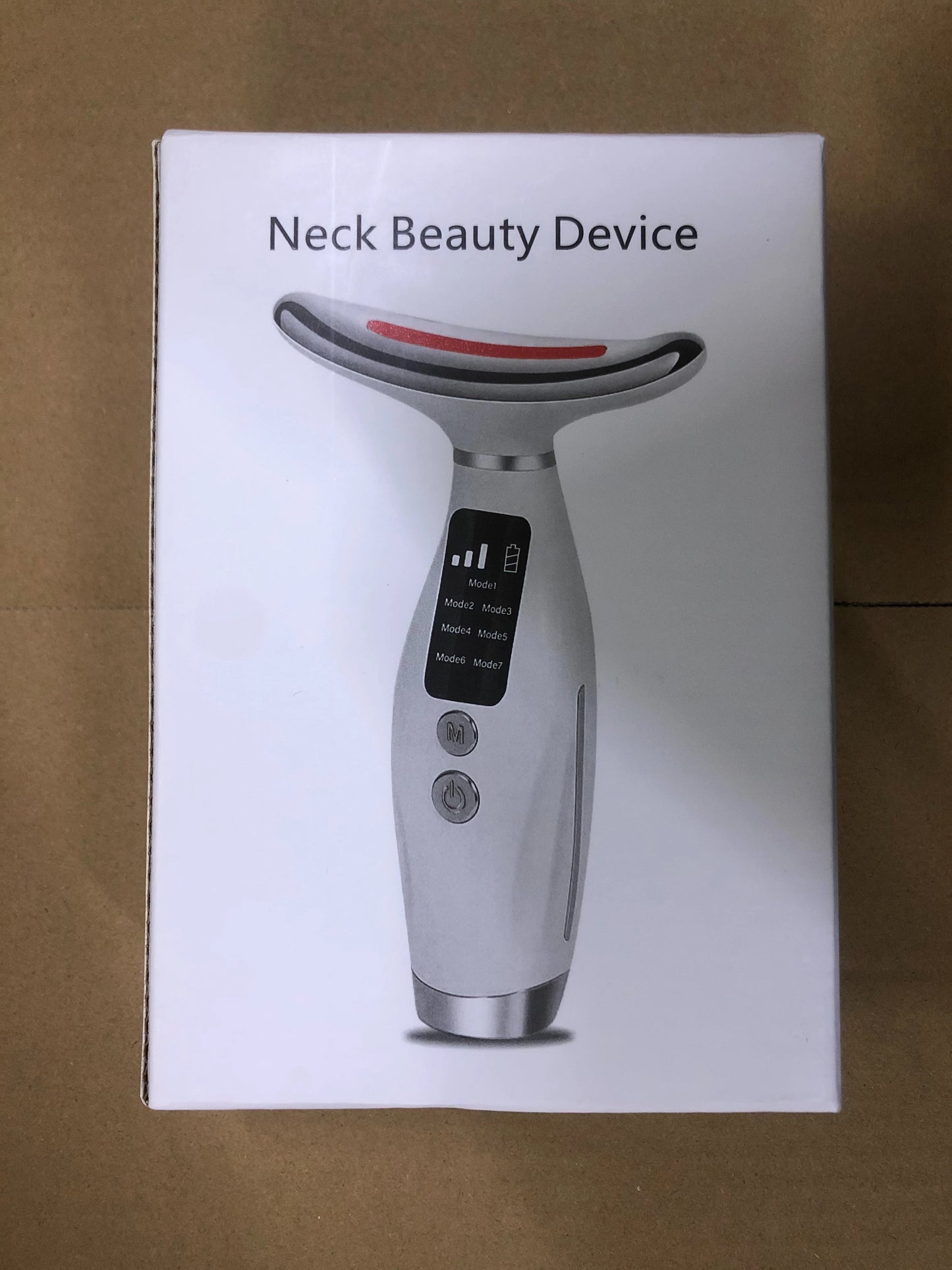  Home Use LED Face Neck Massager 7 Colors Light Therapy 7 Modes 3 Levels Vibration Face Lifting Anti Wrinkle Beauty Instrument