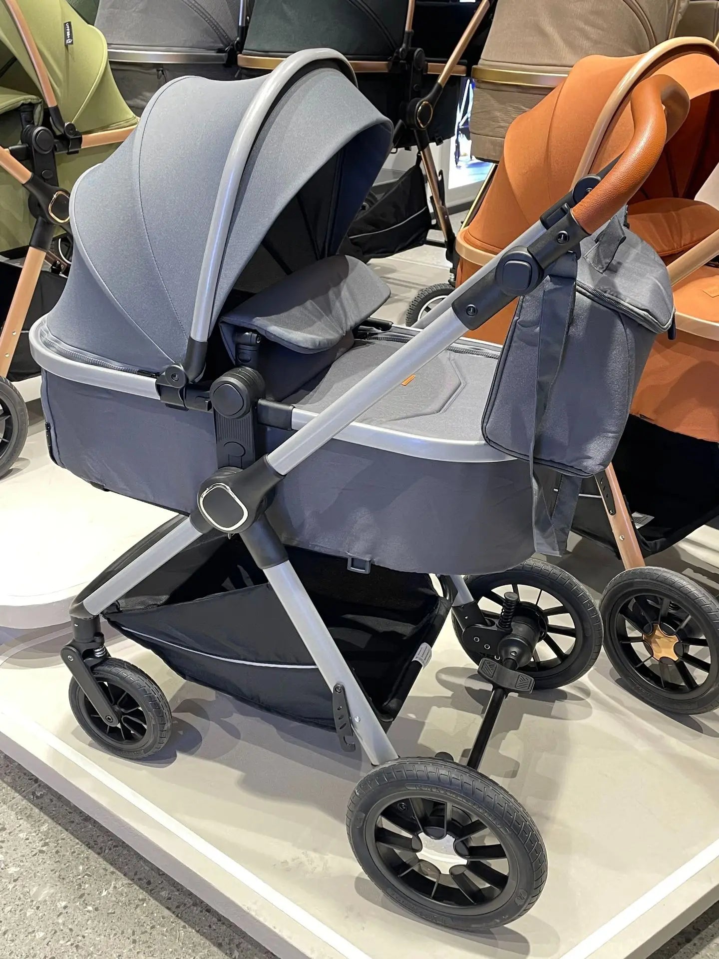 Kidilo stroller can sit and lie down folding shock absorber basket three in one two-way newborn baby high landscape