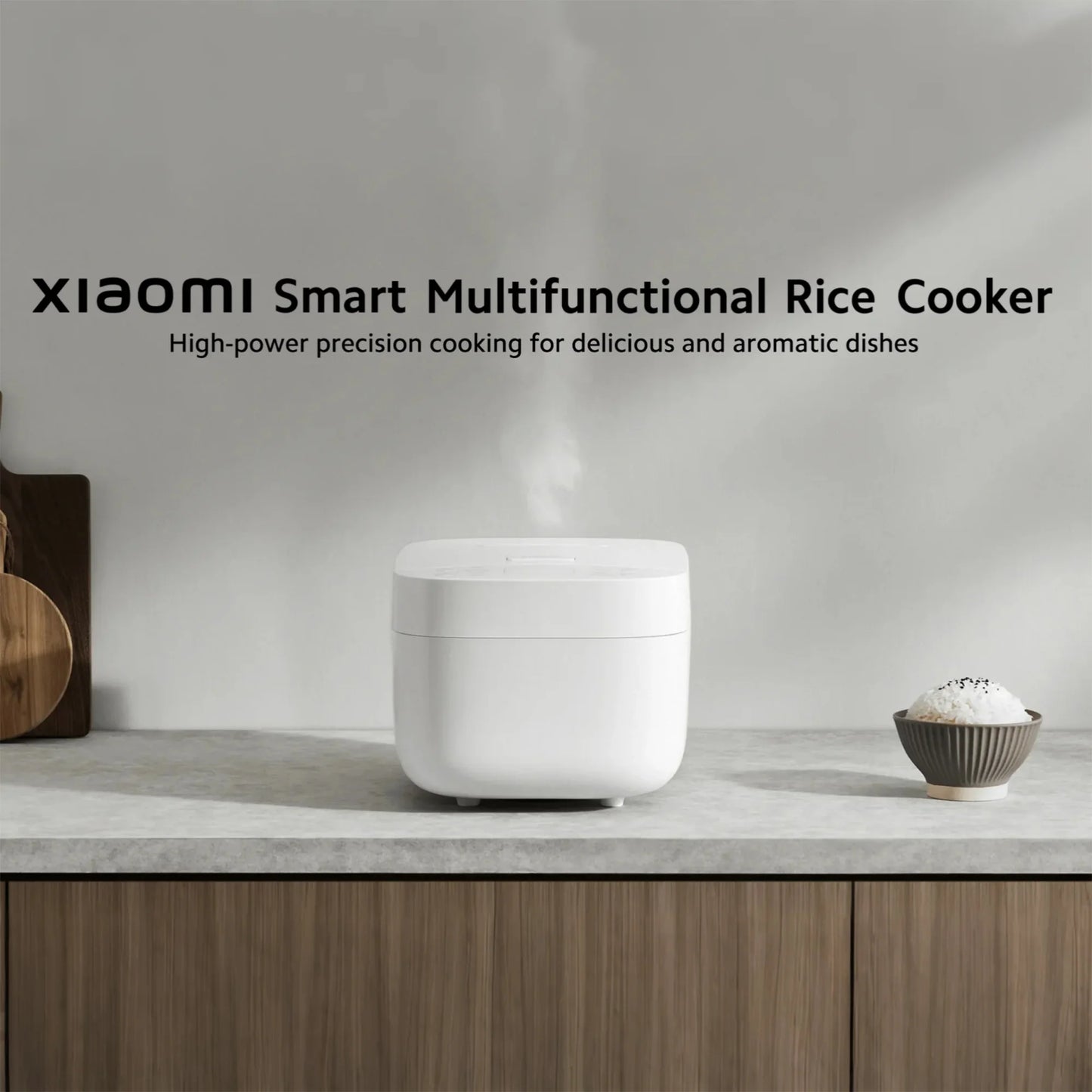 Xiaomi Smart Multifunctional Rice Cooker 3L, Non-stick Interior 24-hour Delay Timer and 12-hour Keep Warm Feature App Control