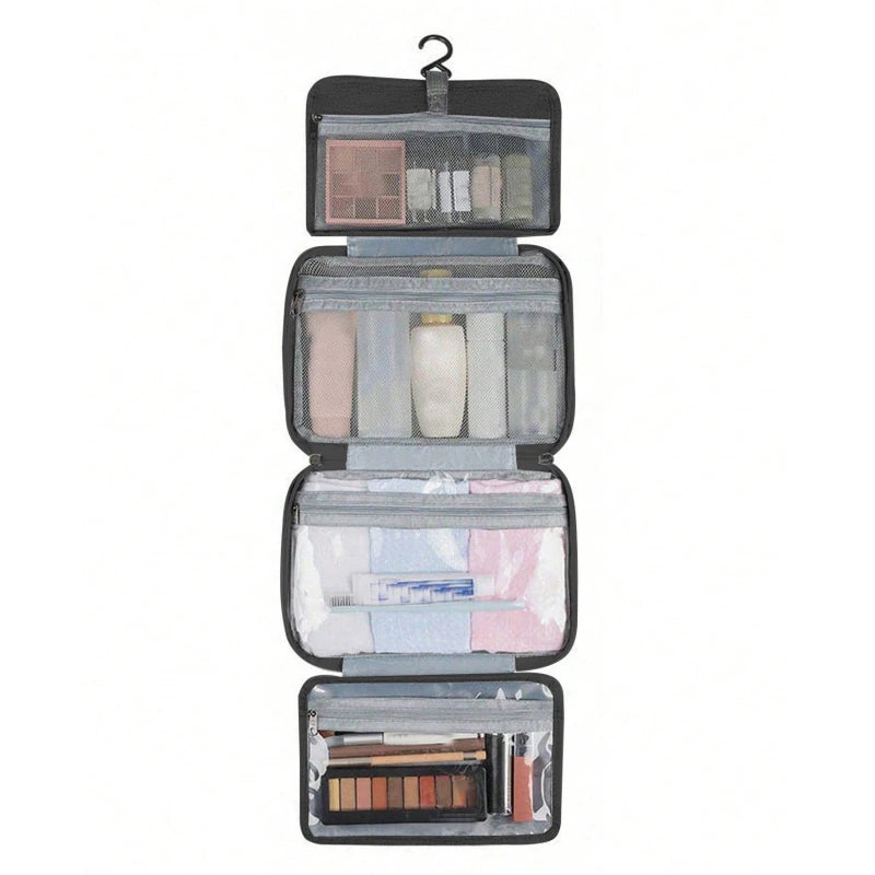 Travel Hanging Toiletry Bag Water-proof Cosmetic Storage Bag Bathroom Beauty Wash Bag AccessoryTowel Bag Wet Dry Separated Bag