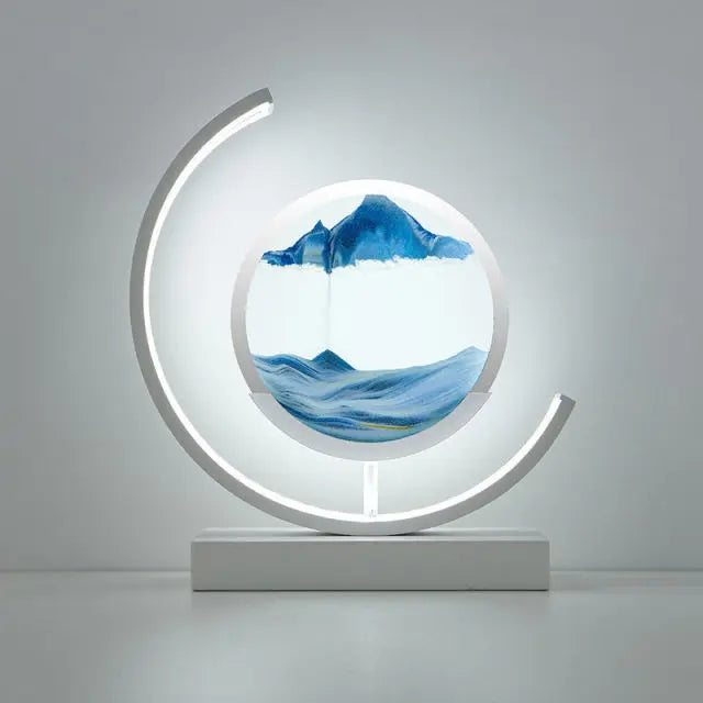 Customizable 2024 LED 3D hourglass Decoration SLBJ1820