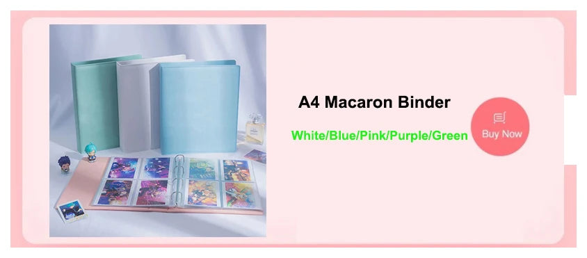 A4 Binder Photocards Holder Kpop Photo Card Page 2/3/4/9/10 Pocket Sleeves PVC Free Photo Album Refills 4x6 10x15 Pocket Sleeves