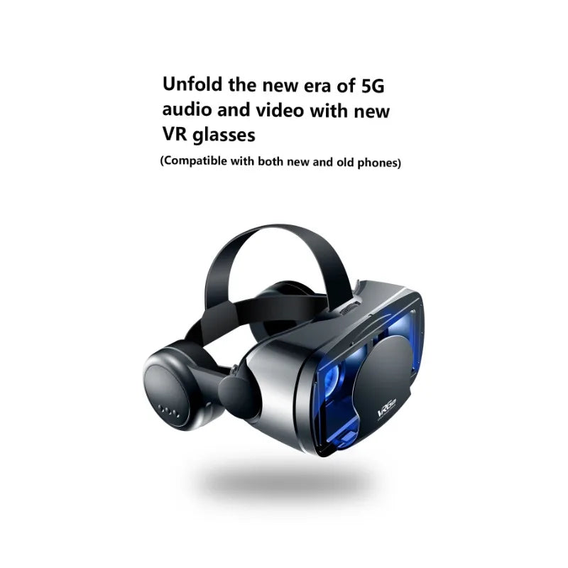 VR Glasses Virtual Reality 3D VR Glasses Google Cardboard Headset for Use with Smartphone Android Virtual Glasses with Gamepad