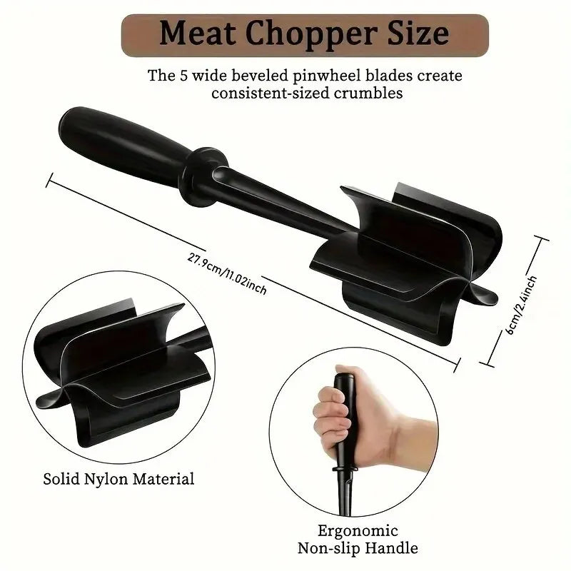 1pc Handheld Household Kitchen Meat Chopper Mixing Rice Meat Grinder Meat Masher Kitchen Tool
