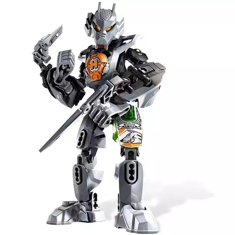 Hero Factory Star Warrior Bionicle Building Blocks, Furno Evo Combined Robot Mech Model Toy Set for Kids, Holiday Gift