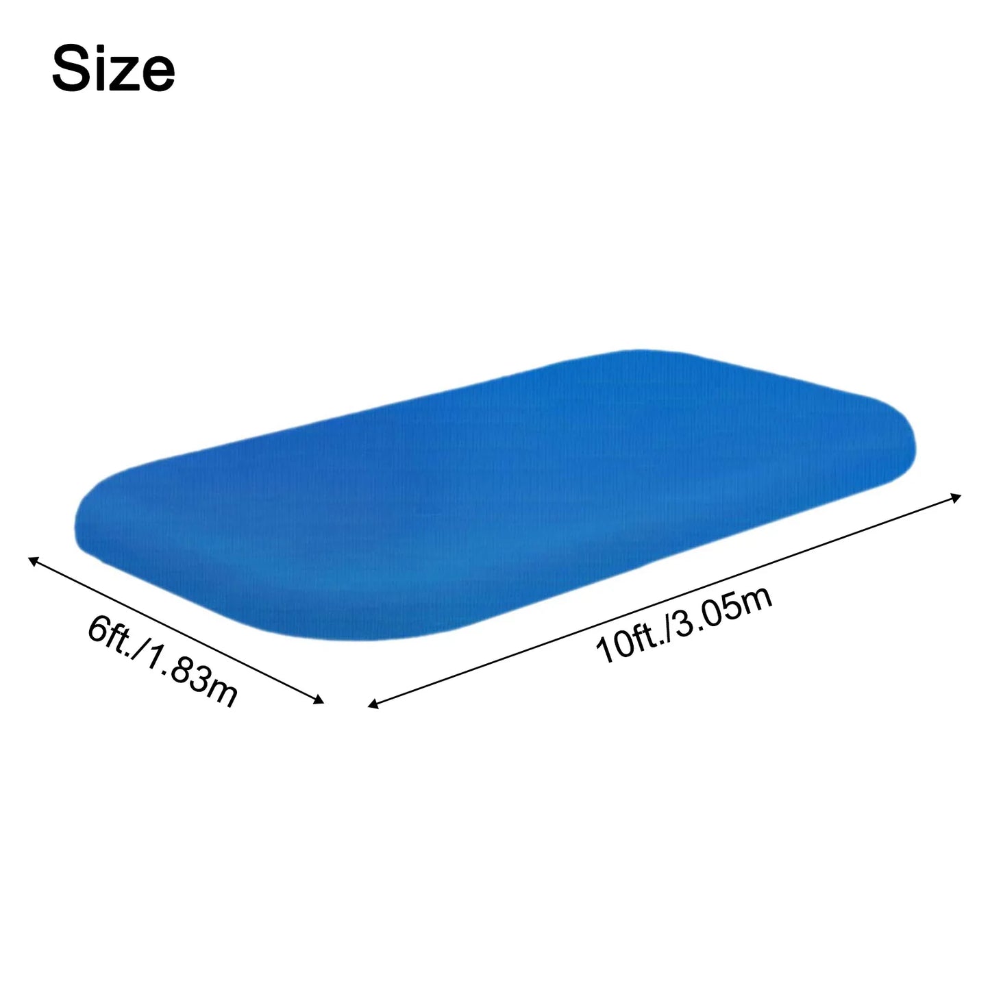 Swimming Pool Cover Cloth 262×175/305×183cm Thickeness Square Dust-proof Cloth For Swimming Pool Protection Accessories