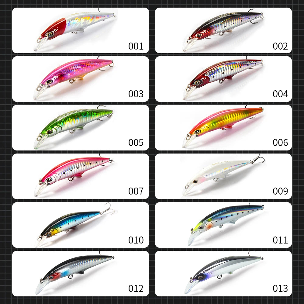 Hunthouse Sinking Minnow Fishing Lure Saltwater Small Hard Bait 95mm/28g 120mm /41g Artificial Mini Swimbait Leurre Pesca
