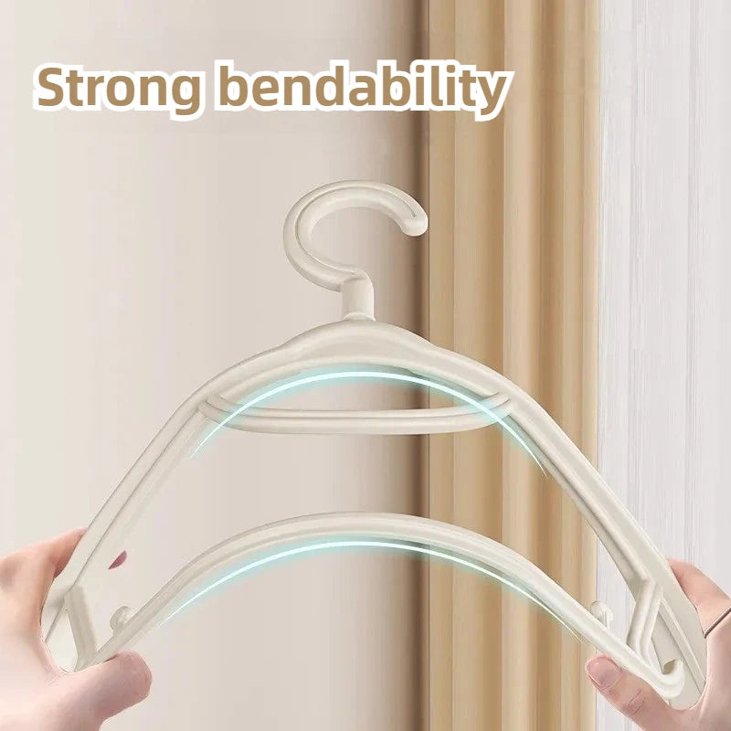 Thiened Wide Oulder Clothes Hanger Home Anti-Slip Hanging Clothes Hanger Large Size Plastic Rotatable Clothes Hangers Organizer