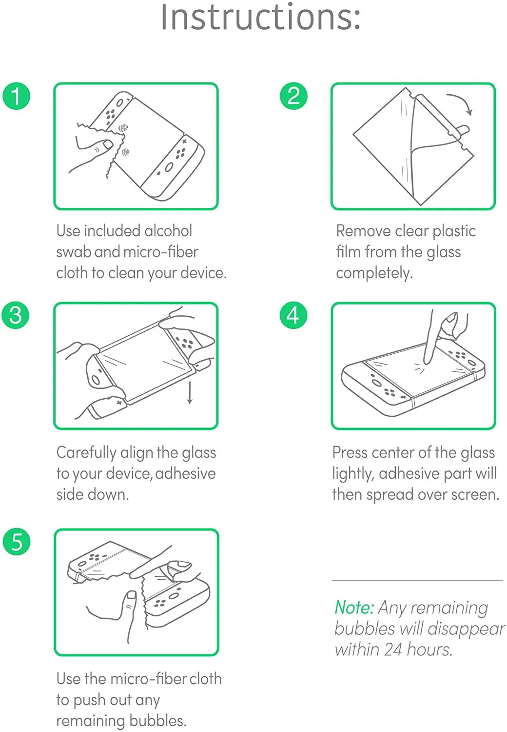1/2/3PCS 9H Tempered Glass Screen Protector Compatible-Nintendo Switch OLED/ NS Hard Protector Film for Switch Lite Game Console