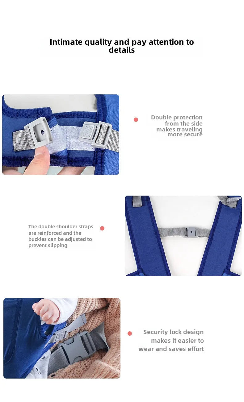 Baby Going Out Safety Carrier Sling Multifunctional Shoulder Baby Carrier Four Methods Front and Back Versatile for All Seasons