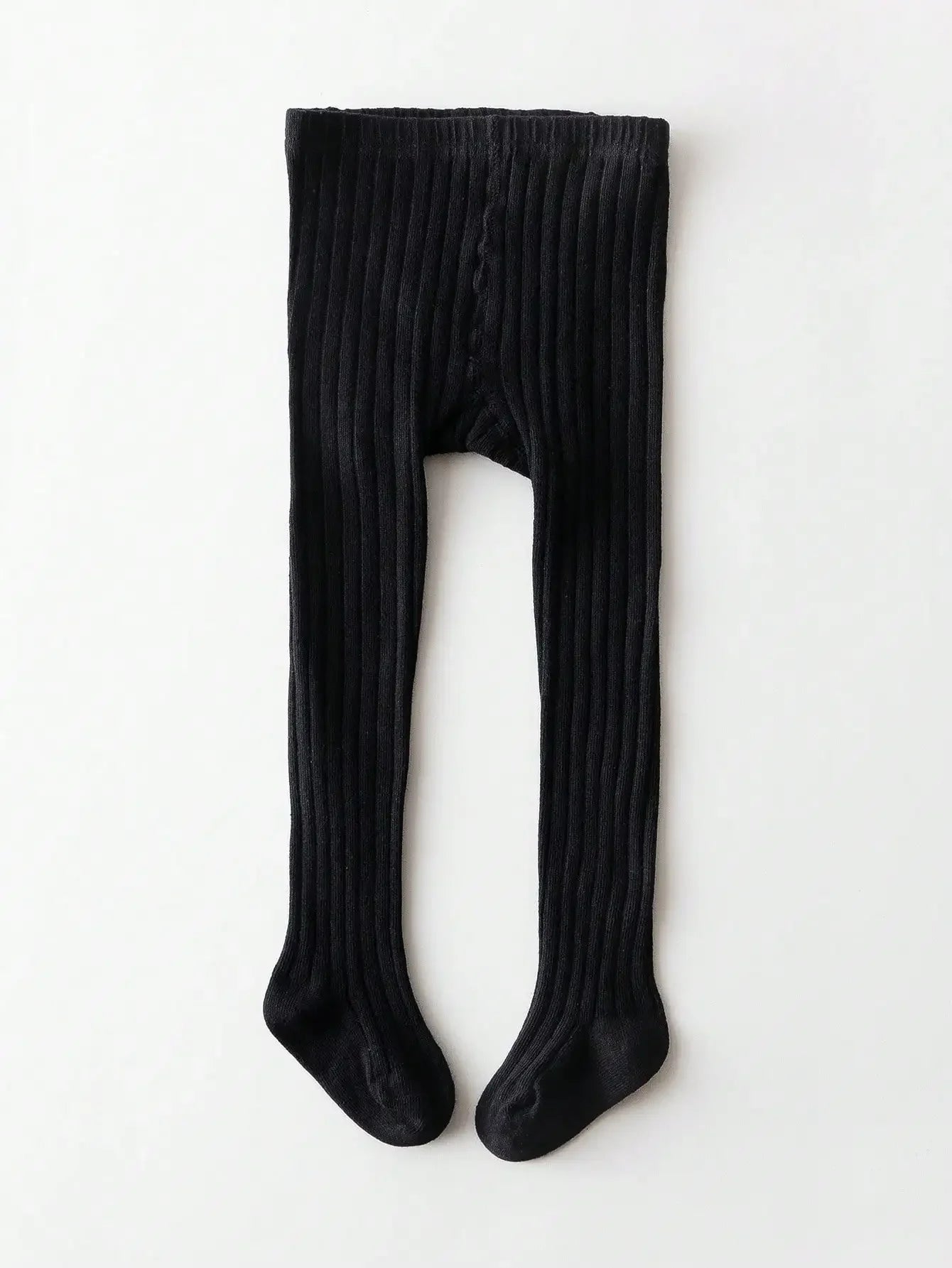 1-Pack of Simple Basic Vertical Striped Leggings for Baby Girls, Suitable for Girls' Daily Life