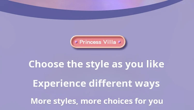 3D DIY Fantasy Princess Castle Villa Assembly Doll House Set Toys, Girls Home Toys & 3D Kids Toys