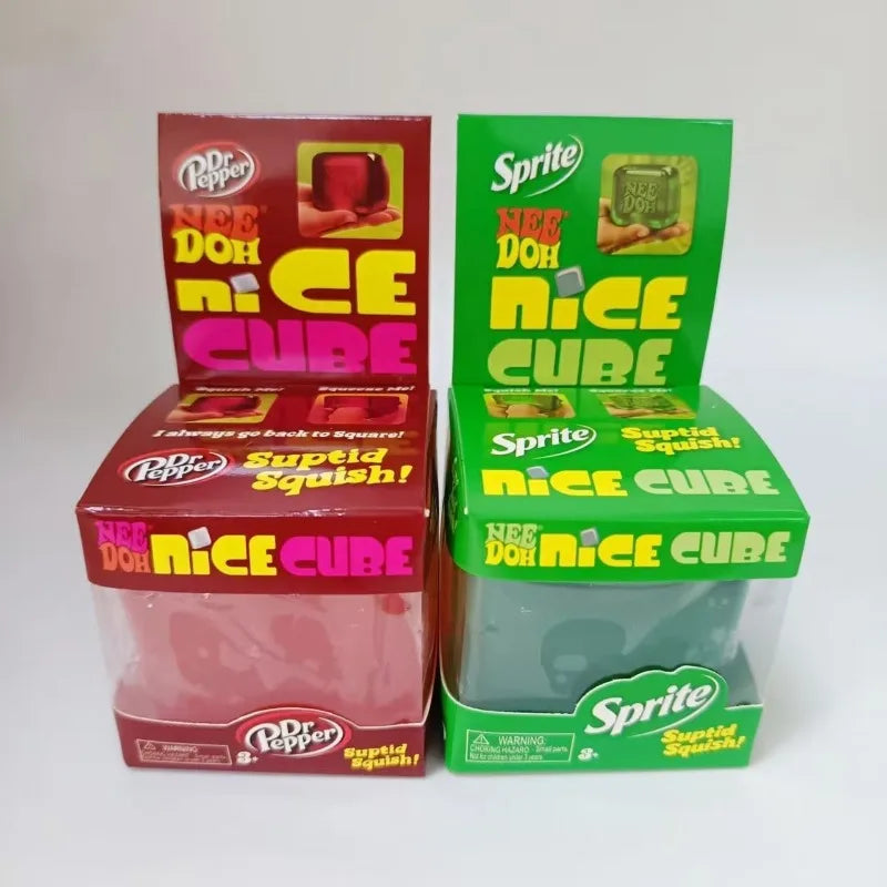 Needoh Nice Cube Dream Drop Jelly Cube Squish Toy Slow Rebound Desktop Ornament Non-toxic Antistress for Adults Kids Relax Gift