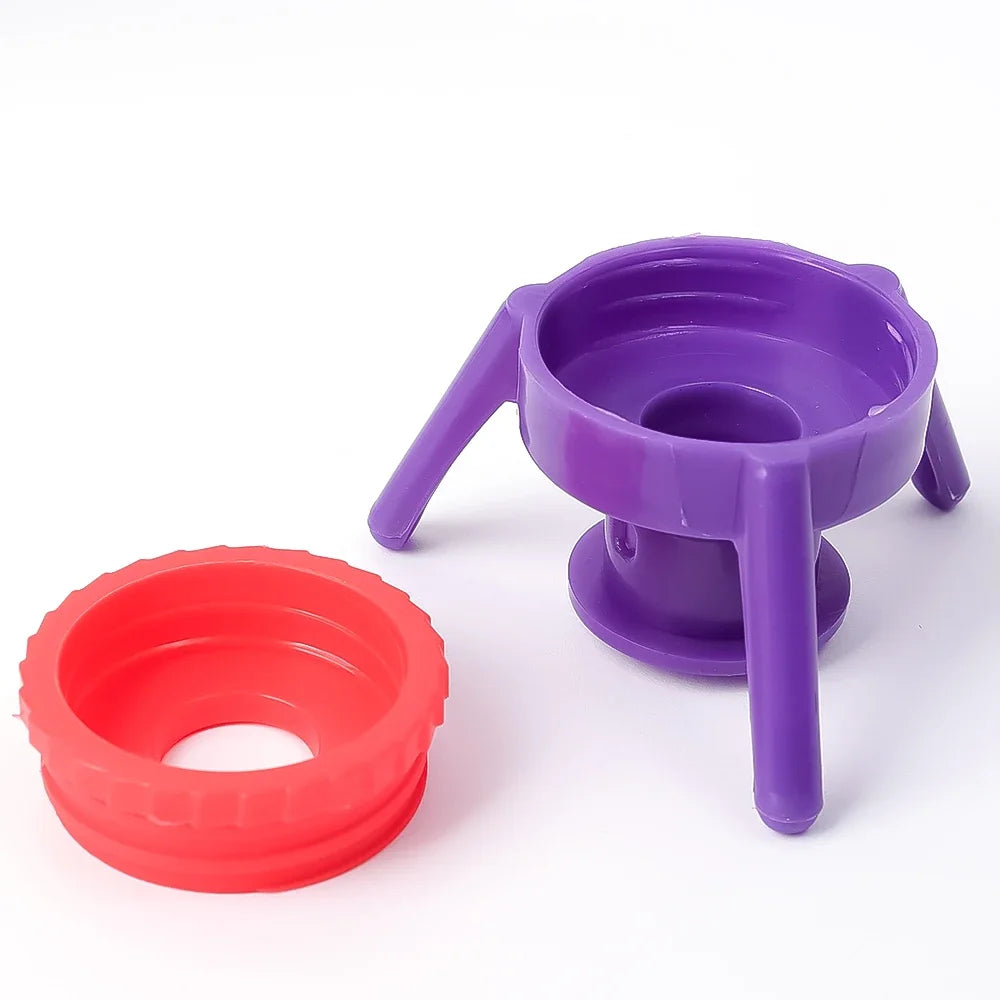 3Pcs/set Squeeze Bottle Cap Upside Down Tripod Bottle Caps No Waste Leak Prevention Cover Kitchen Bathroom Storage Rack Holder