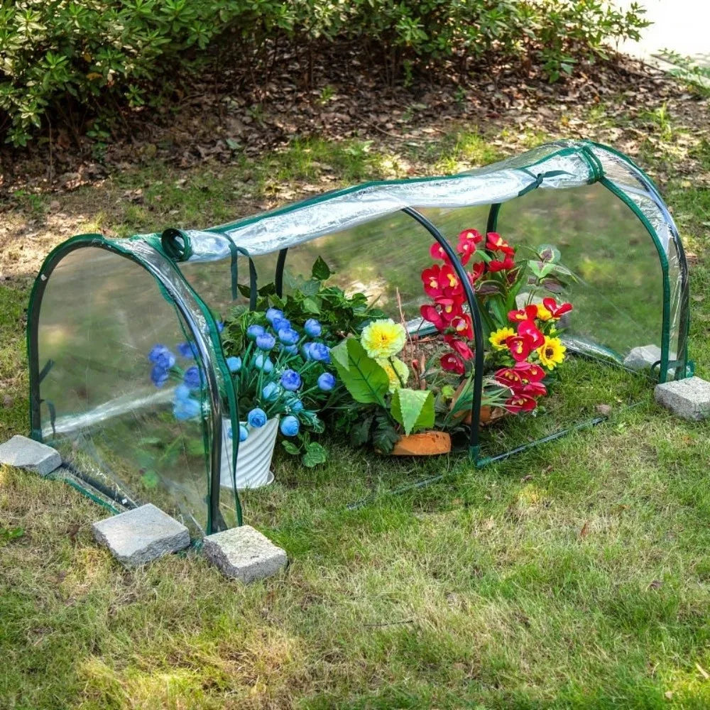 Transparent Mini Plant Greenhouse Plastic Waterproof Insulation Cover Bird-proof Efficient Protect Plant Grow Tent Backyard