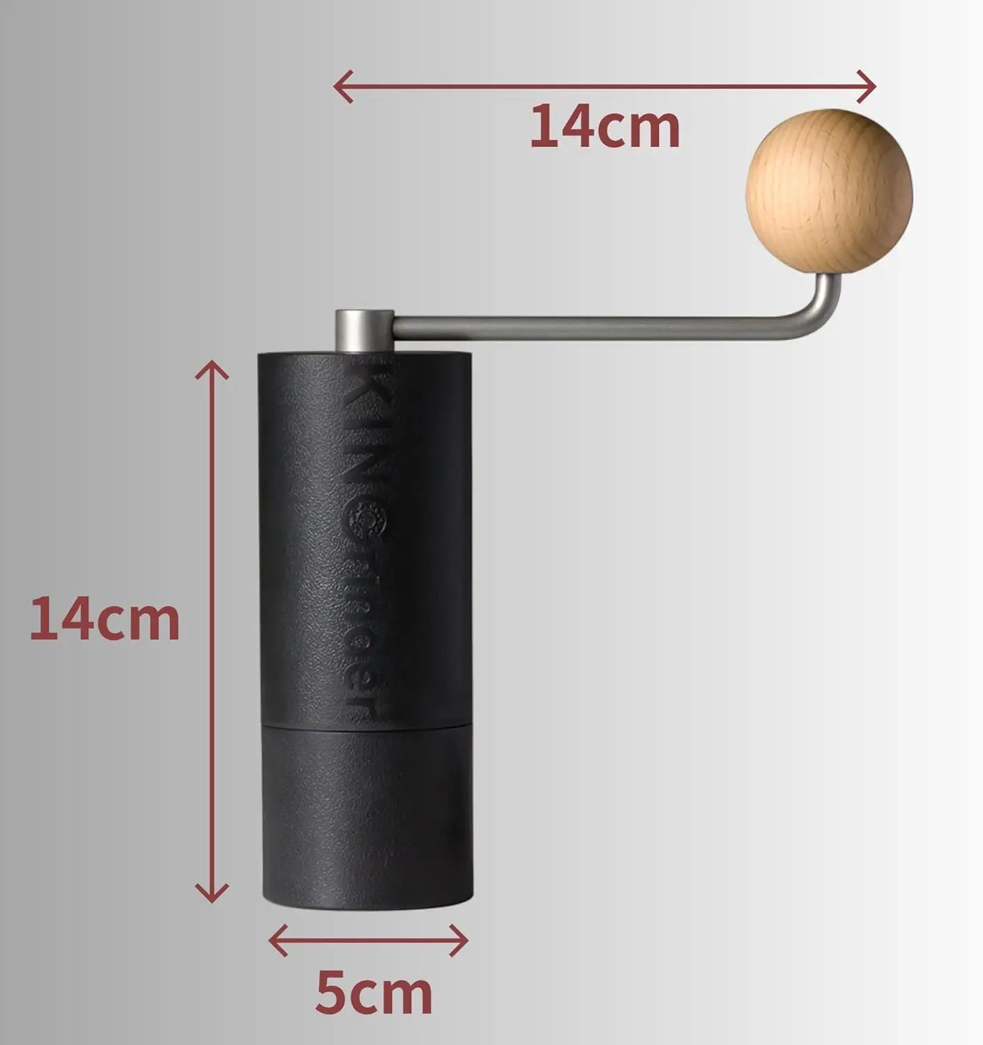 KINGrinder P0/P2 Lightweight Manual Hand Coffee Grinder for Moka pot Drip with Assembly Consistency Stainless Steel burr