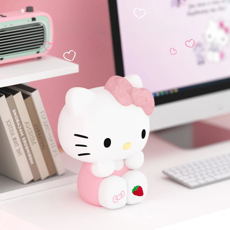 Hello Kitty Night Light Cartoon Kitty Lamp Bedside Sleeping Reading Light Home Desktop Home Decorations Party Favors Gift