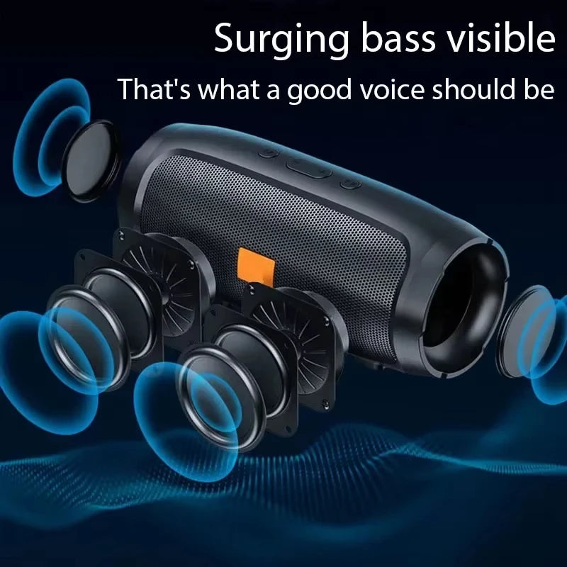 Lenovo TF USB Bluetooth Speaker Portable Dual Speaker Stereo Outdoor Playback FM Voice Broadcasting Subwoofer Wireless Speakers