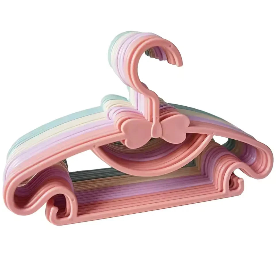5-50Pcs Baby Hangers Plastic Kids Clothes Storage Hanger for Nursery Children Hangers Toddler Infant Portable Coats Home Rack