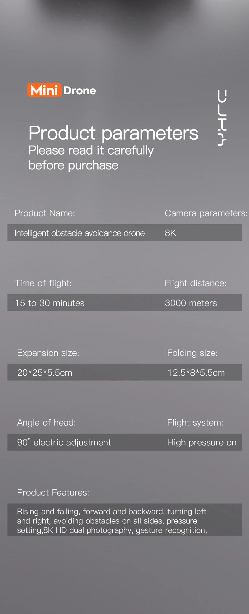 8K Dual Camera Obstacle Avoidance Drone Aerial Photography Laser Obstacle Avoidance Option Flow Helicopter Gift Toy Kid RC Drone