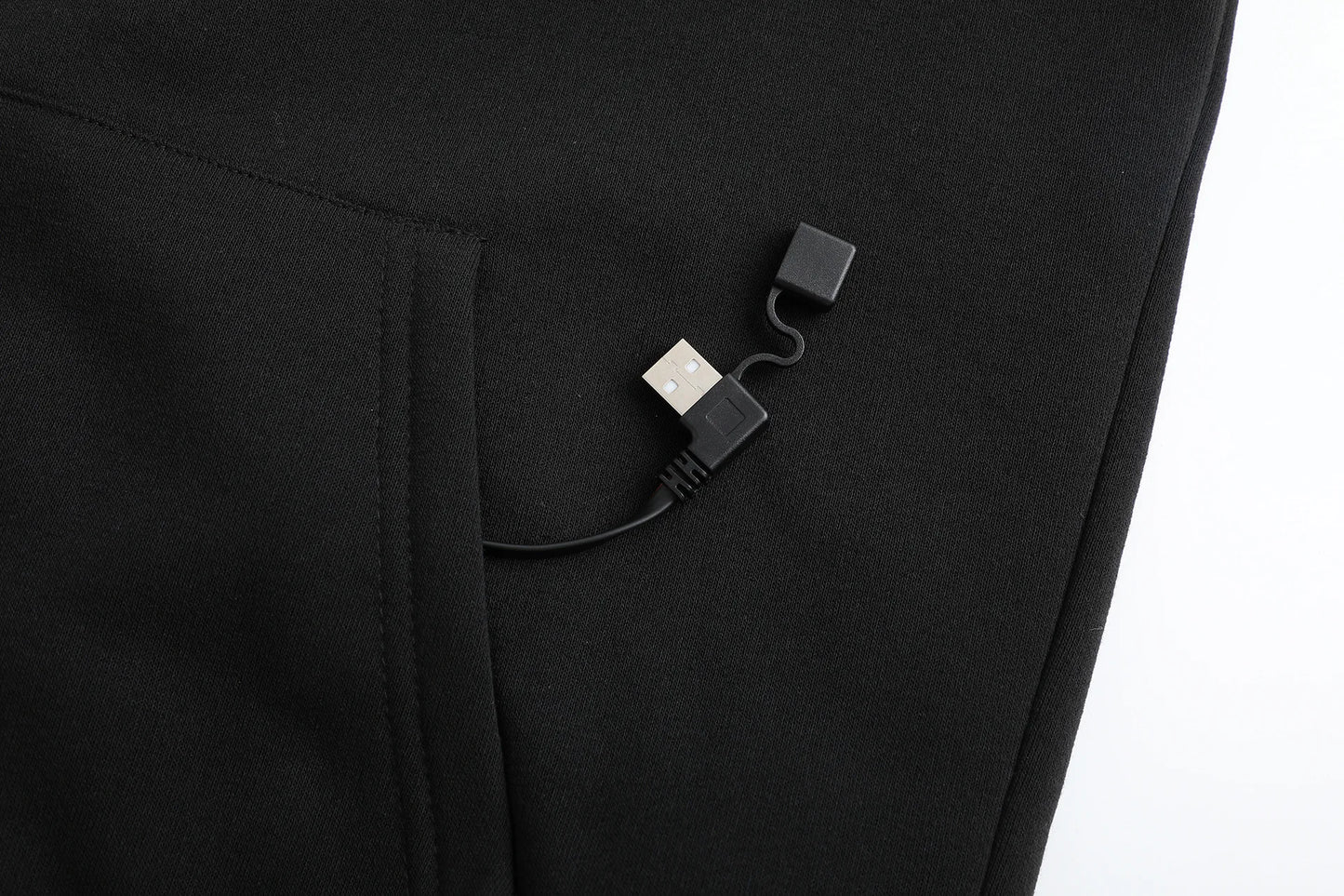 Mens USB Heated Hoodie Winter Electric Heating Sweatshirt Thermal Warm Clothing Outdoor Casual Charging Apparel