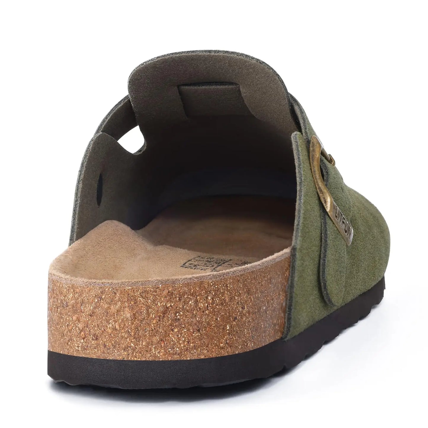 Asgard Women's Genuine Leather Clogs Soft Cork Footbed Cow Suede Mules With Adjustable Strap Fashion Comfort Slip on Slippers
