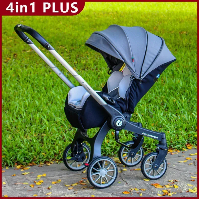 EU STOCK Foldable Lightweight baby stroller Multifunctional Four Wheels poussette bebe 3 en 1 Portable baby wagon