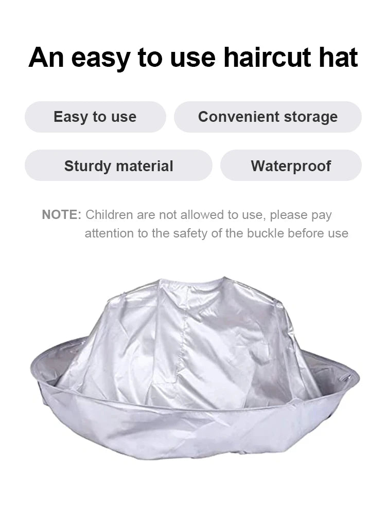 Adult Medium Size Haircut Cloak Cloth Hair Dye Breathable Household Haircut Cloak Foldable Haircut Tool