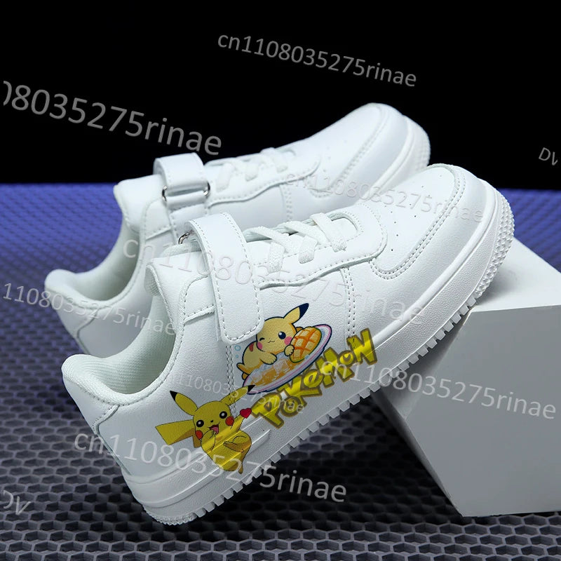 Boys Girls Pokemon Kids Parent Child Shoes Woman Simple Cute Cartoon Print Popular Sports Shoes Zapatos Kids Gift for Him