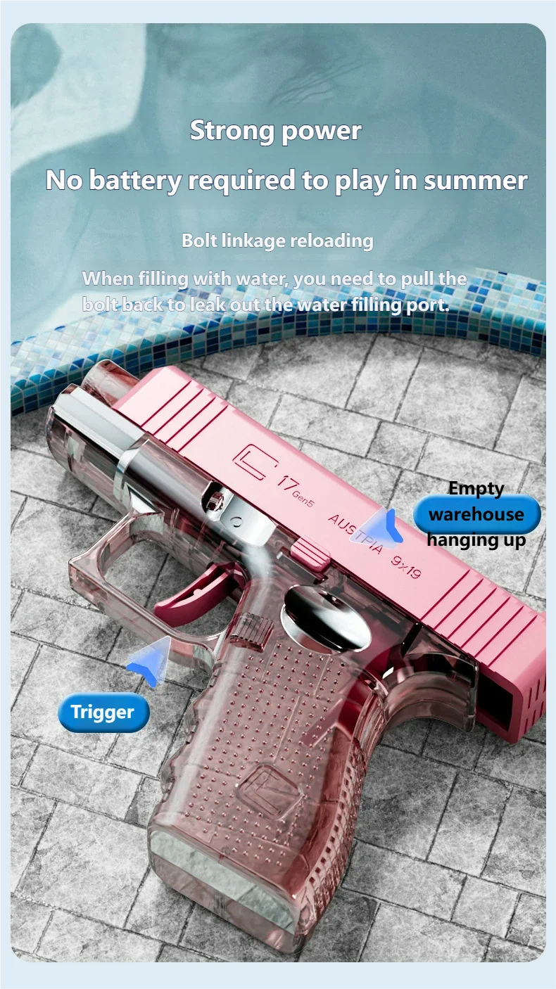 Outdoor Toy Water Gun Mini Spray Water Pistol Party Swimming Pool Beach Play Shoot Firing Water Gun Game For Children Adult Gift