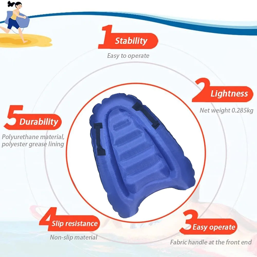 1pc Oxford Cloth Inflatable Bed Surfboard Swimming Floating Row